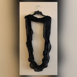 Charlotte Russe black and shiny fashion scarf